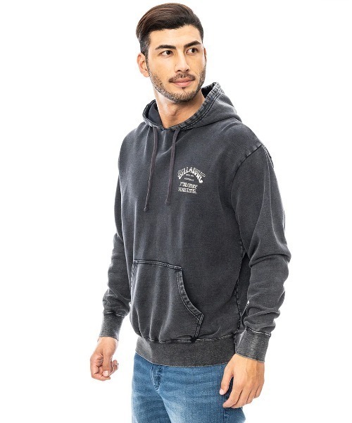 BILLABONG(ビラボン)の「BILLABONG メンズ HERITAGE パーカー 【2024年秋冬モデル】/ビラボンバックプリントプルオーバーパーカー(パーカー・メンズ・スミクロ/ブラック系その他/オフホワイト・MEDIUM/LARGE/X-LARGE)」の7枚目の写真