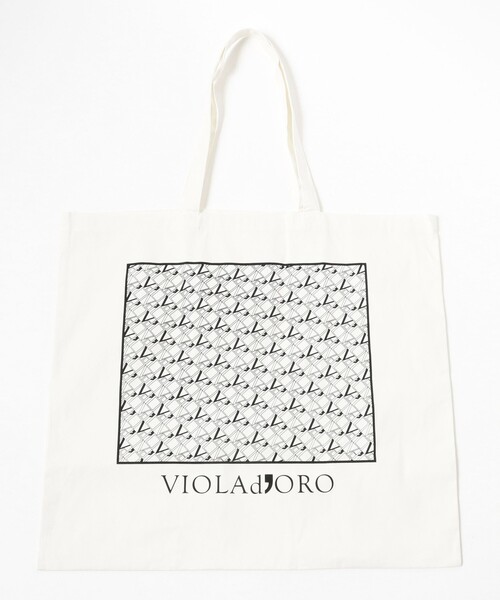VIOLAd'ORO（ヴィオラドーロ）の「VIOLAd’ORO / ラフィア調 クロア バッグ（トートバッグ・レディース・ナチュラル・ONE SIZE）」の11枚目の写真