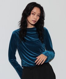 GALLEST | カシュクールベロア(Tシャツ/カットソー)