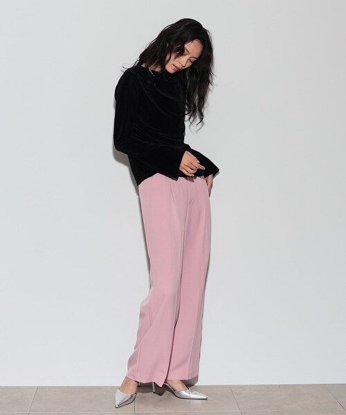 GALLEST(ギャレスト)の「◆カシュクールベロア(Tシャツ/カットソー・レディース・ベージュ/ブルーグリーン/ブラック・38)」の7枚目の写真