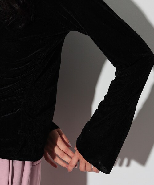 GALLEST(ギャレスト)の「◆カシュクールベロア(Tシャツ/カットソー・レディース・ベージュ/ブルーグリーン/ブラック・38)」の10枚目の写真