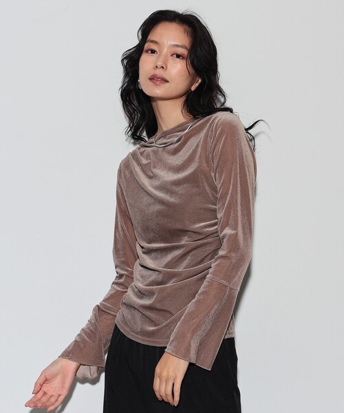 GALLEST(ギャレスト)の「◆カシュクールベロア(Tシャツ/カットソー・レディース・ベージュ/ブルーグリーン/ブラック・38)」の18枚目の写真