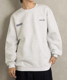 MAISON CLUB（メゾンクラブ）の「【MAISON CLUB】フロントロゴ刺繍スウェット　/　World Language Sweater　裏起毛　オーバーサイズ（スウェット）」