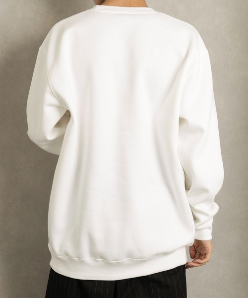 MAISON CLUB(メゾンクラブ)の「【MAISON CLUB】フロントロゴ刺繍スウェット / World Language Sweater 裏起毛 オーバーサイズ(スウェット・メンズ・ブラウン/グレー/ブラック/ホワイト・XL/L)」の17枚目の写真