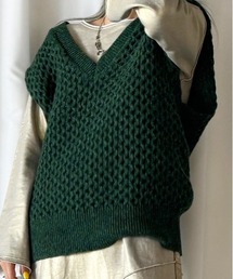 Ameri(�A����)��V NECK MINI CABLE VEST(�x�X�g)
