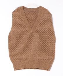 Ameri（アメリ）の「V NECK MINI CABLE VEST（ベスト）」 - WEAR
