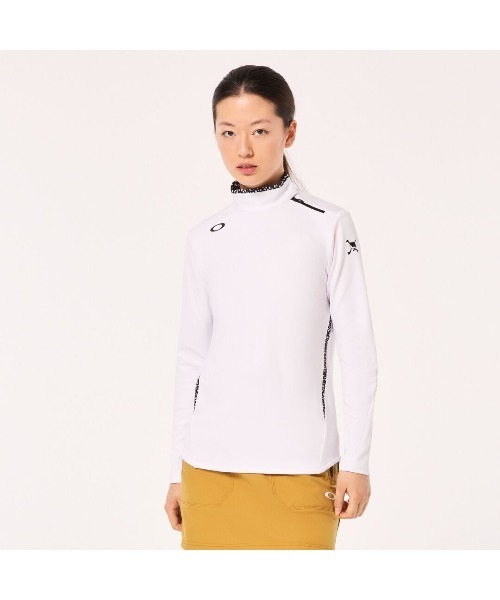 【セール】オークリー ELEVATE PLIABLE LS MOCK SHIRT ゴルフウェア/GOLF レディースゴルフ/POLO SHIRT ポロシャツ/OAKLEY（ポロシャツ）｜OAKLEY（オークリー）