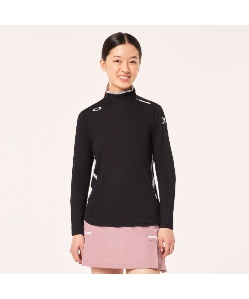 【セール】オークリー ELEVATE PLIABLE LS MOCK SHIRT ゴルフウェア/GOLF レディースゴルフ/POLO SHIRT ポロシャツ/OAKLEY（ポロシャツ）｜OAKLEY（オークリー）