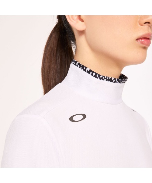 【セール】オークリー ELEVATE PLIABLE LS MOCK SHIRT ゴルフウェア/GOLF レディースゴルフ/POLO SHIRT ポロシャツ/OAKLEY（ポロシャツ）｜OAKLEY（オークリー）