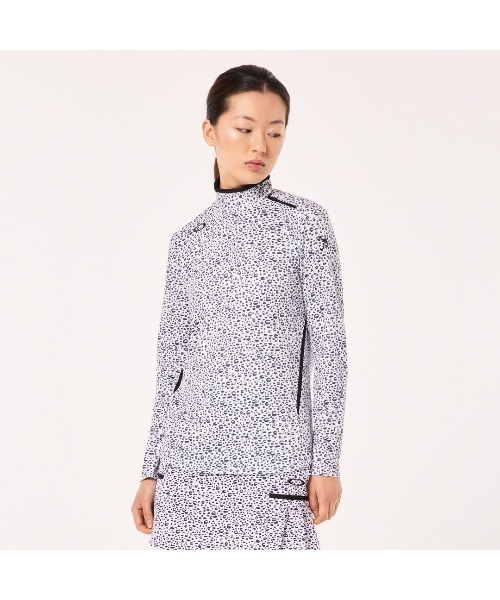 【セール】オークリー ELEVATE PLIABLE LS MOCK SHIRT ゴルフウェア/GOLF レディースゴルフ/POLO SHIRT ポロシャツ/OAKLEY（ポロシャツ）｜OAKLEY（オークリー）