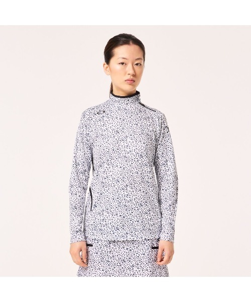 【セール】オークリー ELEVATE PLIABLE LS MOCK SHIRT ゴルフウェア/GOLF レディースゴルフ/POLO SHIRT ポロシャツ/OAKLEY（ポロシャツ）｜OAKLEY（オークリー）