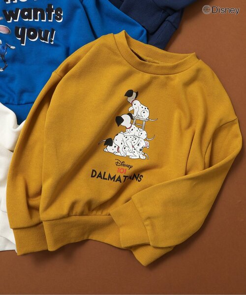 Disney（ディズニー）の「ディズニーキャラクター　バリエーショントレーナー（スウェット・キッズ・チャコール/ネイビー/イエロー/グリーン/ピンク/レインボー/レッド/ターコイズブルー/ブラック/アイボリー・80/90/100/110/120/130/140）」の7枚目の写真