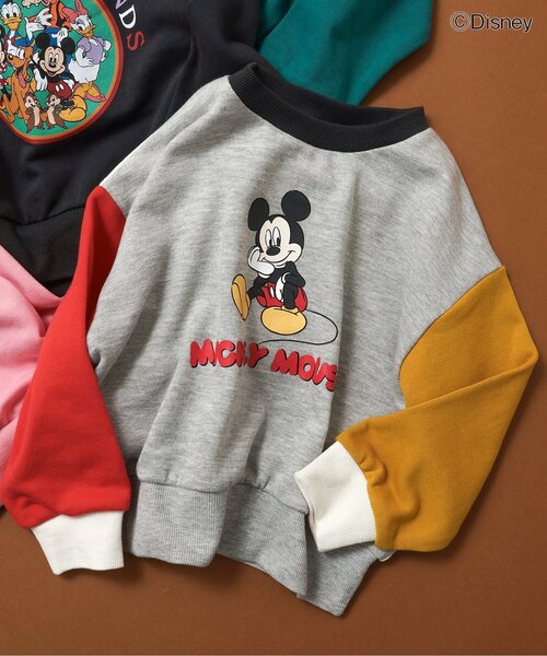 Disney（ディズニー）の「ディズニーキャラクター　バリエーショントレーナー（スウェット・キッズ・チャコール/ネイビー/イエロー/グリーン/ピンク/レインボー/レッド/ターコイズブルー/ブラック/アイボリー・80/90/100/110/120/130/140）」の10枚目の写真