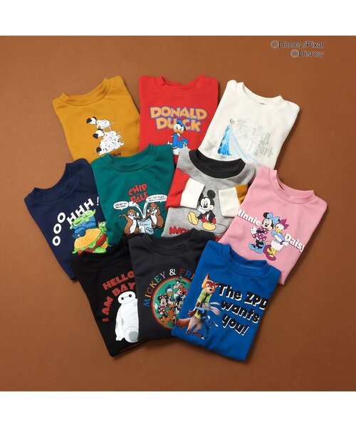 Disney（ディズニー）の「ディズニーキャラクター　バリエーショントレーナー（スウェット・キッズ・チャコール/ネイビー/イエロー/グリーン/ピンク/レインボー/レッド/ターコイズブルー/ブラック/アイボリー・80/90/100/110/120/130/140）」の11枚目の写真