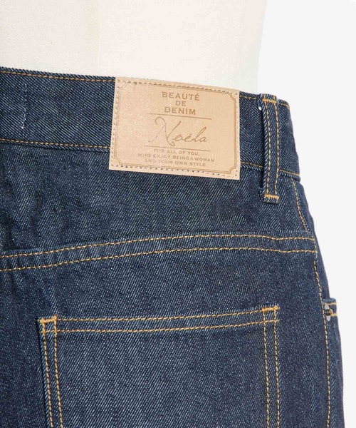 NOELA（ノエラ）の「セミフレアデニムパンツ（デニムパンツ・レディース・ダークインディゴブルー/インディゴブルー・S/M）」の16枚目の写真