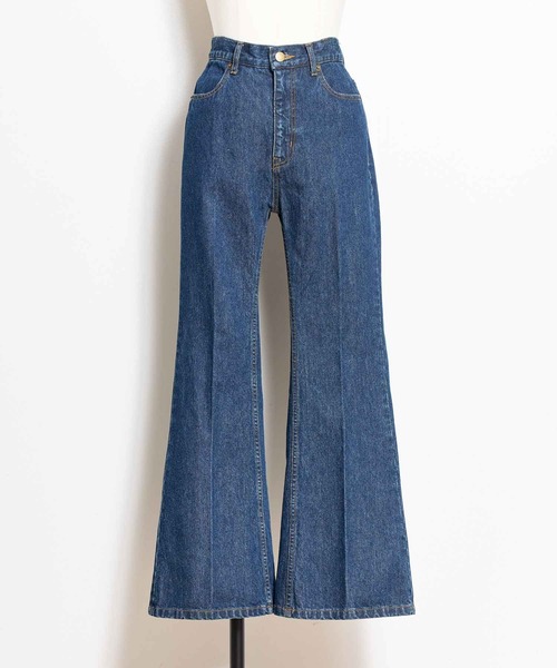 NOELA（ノエラ）の「セミフレアデニムパンツ（デニムパンツ・レディース・ダークインディゴブルー/インディゴブルー・S/M）」の17枚目の写真