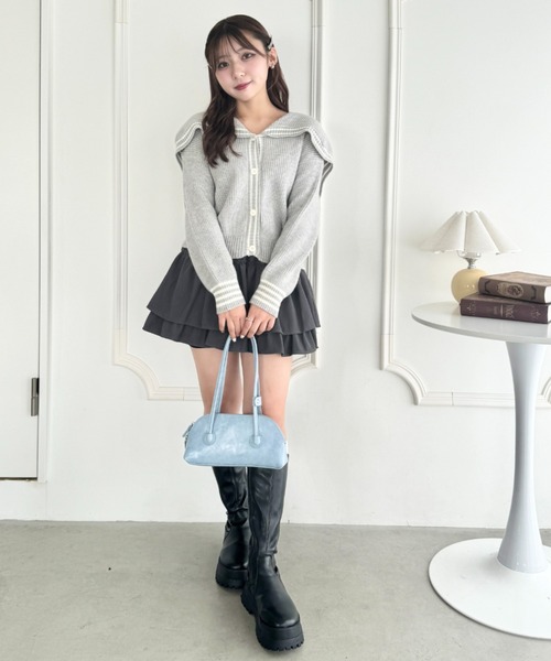 セール】ロゴジャガードセーラーカーディガン（カーディガン/ボレロ