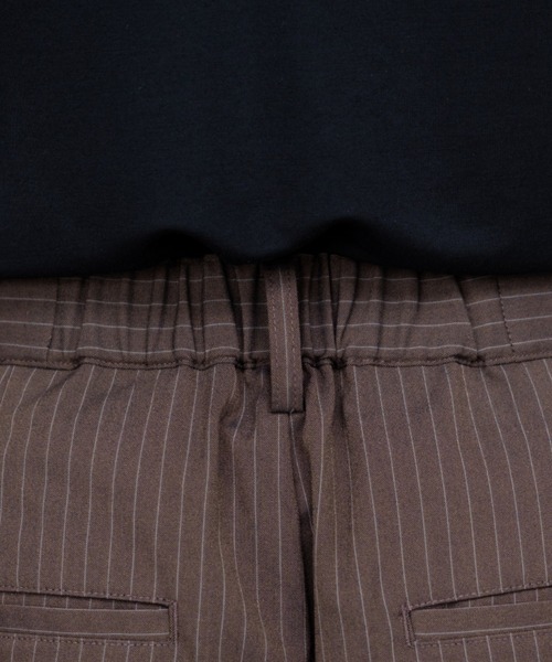 ［SINSS］２タックワイドストレートストライプスラックス Two tuck wide straight stripe slacks / 2タックワイド