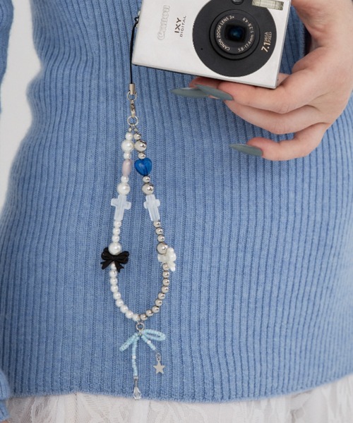 ANU(アヌ)の「anu’s motif strap - アヌモチーフストラップ(キーホルダー・レディース・ライトブルー・FREE)」の2枚目の写真