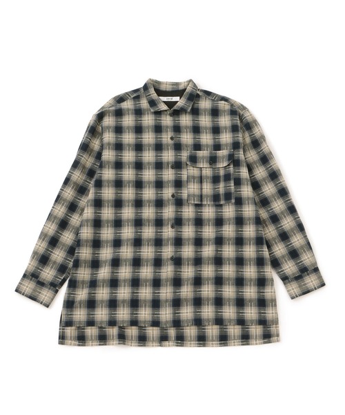 j.n.r.d(ジェー・エヌ・アール・ディー)の「j.n.r.d/オンブレーチェック柄シャツ(シャツ/ブラウス・メンズ・ネイビー・L/M)」の2枚目の写真