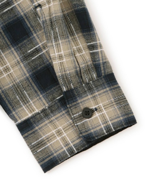 j.n.r.d(ジェー・エヌ・アール・ディー)の「j.n.r.d/オンブレーチェック柄シャツ(シャツ/ブラウス・メンズ・ネイビー・L/M)」の7枚目の写真