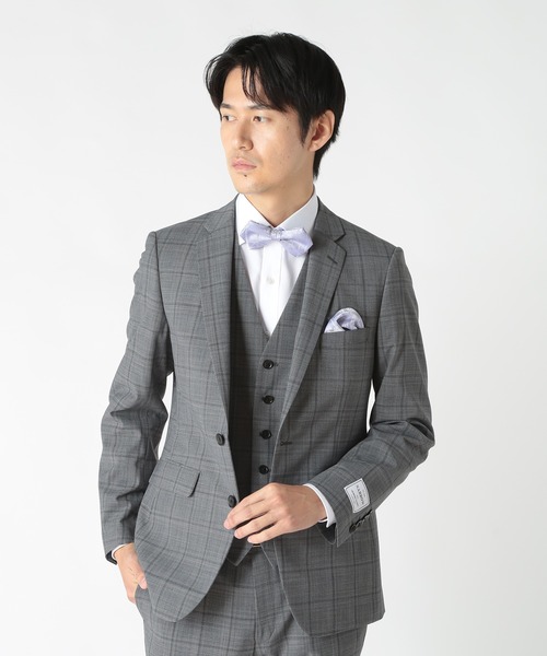 CROWDED CLOSET（クラウデッドクローゼット）の「シャドーペイズリー蝶ネクタイ（同素材スカーフあり）（蝶ネクタイ・メンズ・シルバー/ボルドー/ネイビー/ラベンダー・FREE）」の12枚目の写真