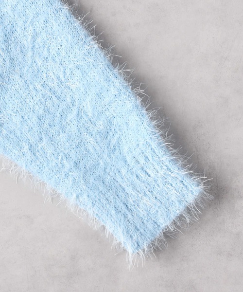 Right-on（ライトオン）の「【VIVIAN BLUE】ニットカーデレイヤード（カーディガン/ボレロ・キッズ・サックスブルー/ピンク・130/140/150/160）」の14枚目の写真