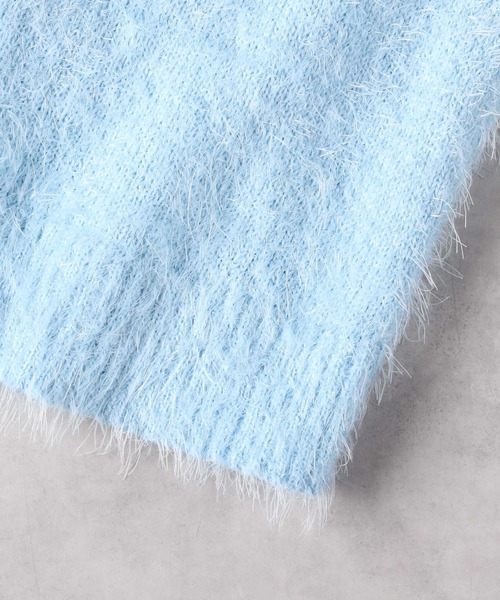 Right-on（ライトオン）の「【VIVIAN BLUE】ニットカーデレイヤード（カーディガン/ボレロ・キッズ・サックスブルー/ピンク・130/140/150/160）」の15枚目の写真