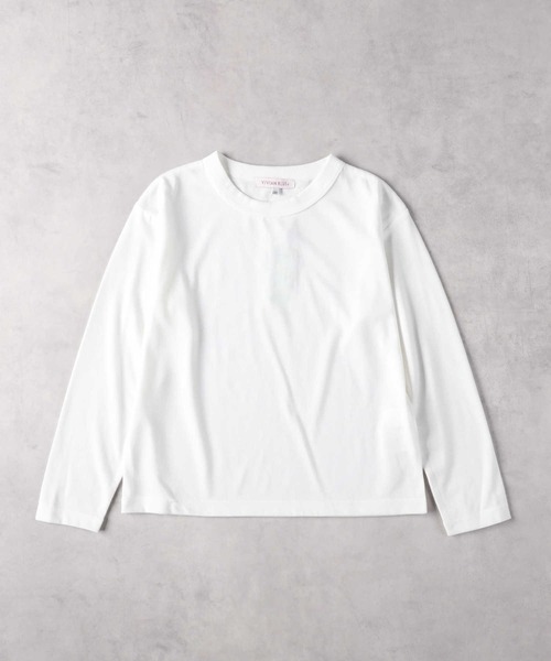 Right-on（ライトオン）の「【VIVIAN BLUE】ニットカーデレイヤード（カーディガン/ボレロ・キッズ・サックスブルー/ピンク・130/140/150/160）」の5枚目の写真