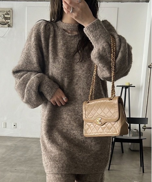 完売品 HOODIE KNIT SET UP ニットセットアップS