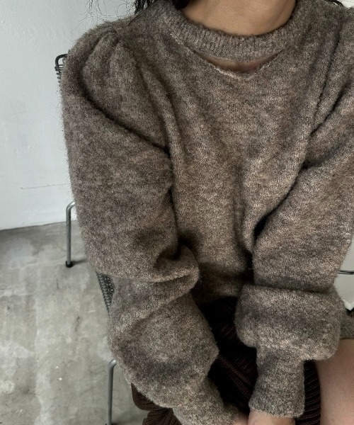 mortice neck S/PT set knit OP（セットアップ）｜WILLFULLY（ウィルフリー）