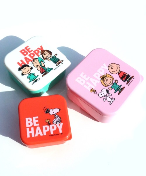 PEANUTS/ピーナッツ〉SEALED LUNCH BOX SET 3P/シール容器 ランチ