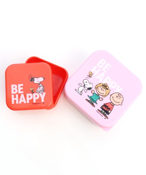 PEANUTS(ピーナッツ)の「〈PEANUTS/ピーナッツ〉SEALED LUNCH BOX SET 3P/シール容器 ランチボックス 3個セット(お弁当箱・レディース・ピンク系・ONE SIZE)」の7枚目の写真