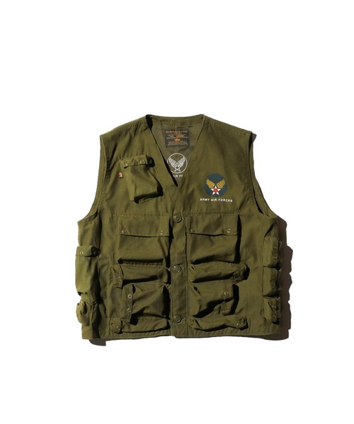 Alpha Industries(アルファインダストリーズ)の「U.S MILITARY / ユーエスミリタリー ALPHA 90S C-1 VEST DEAD STOCK アルファ C-1ベスト デッドストック(ベスト・メンズ・ブラック/カーキ/オリーブ/ネイビー・LARGE/MEDIUM)」の2枚目の写真