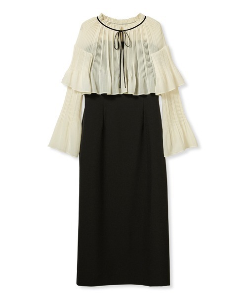 CELFORD（セルフォード）の「ブラウスケープ付きドレス（ワンピース