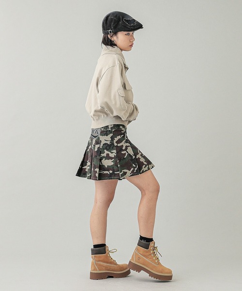 X-girl（エックスガール）の「BUTTERFLY PATCH HUNTING CAP（ハンチング/ベレー帽・レディース・ライトインディゴブルー/ブラック・ONE SIZE）」の15枚目の写真