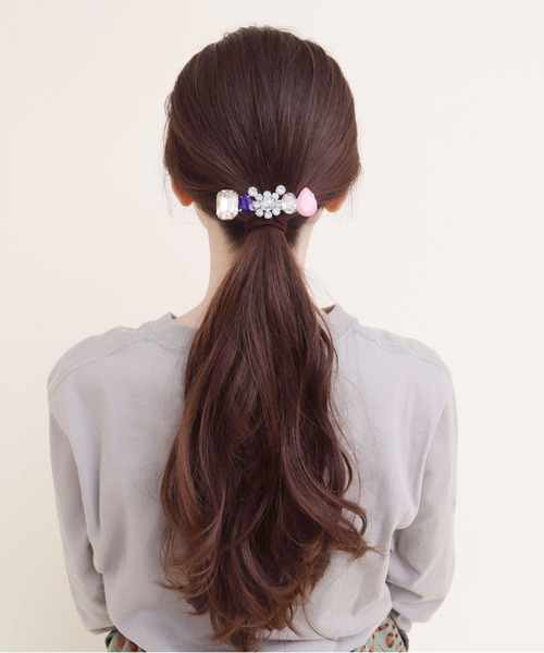 didizizi(ディディジジ)の「ビジューベアーバレッタ(ヘアピン・レディース・パープル/サックスブルー・FREE)」の11枚目の写真