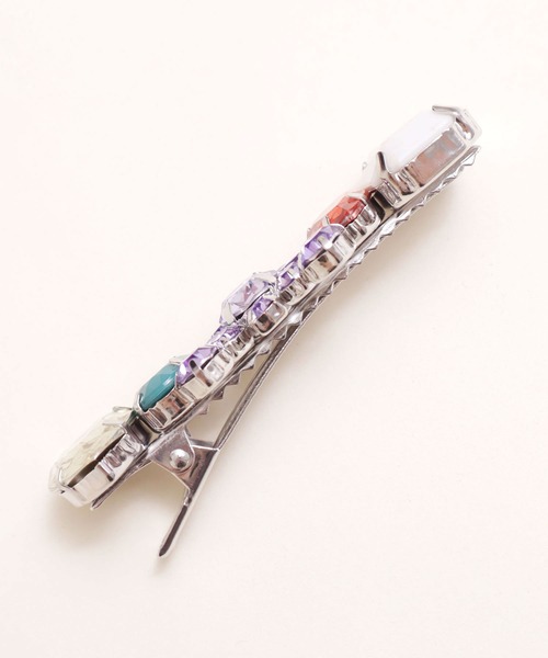 didizizi(ディディジジ)の「ビジューベアーバレッタ(ヘアピン・レディース・パープル/サックスブルー・FREE)」の5枚目の写真