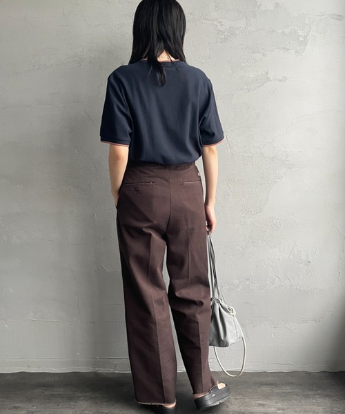 美品FRED PERRY フレッドペリーワンポイントロゴ刺繍クレープピケTシャツ セール】[FRED PERRY/フレッドペリー] ティップライン ワン
