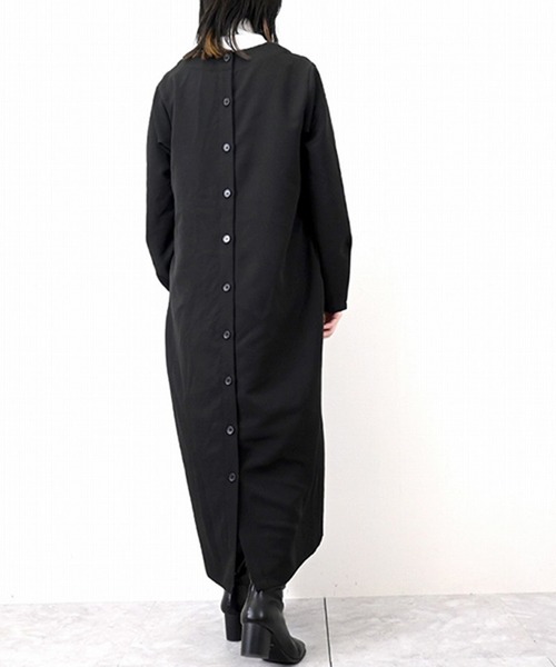 STYLEBLOCK（スタイルブロック）の「ダブルクロスキーネックワンピース（ワンピース・レディース・ブラウン/ブラック・M）」の6枚目の写真
