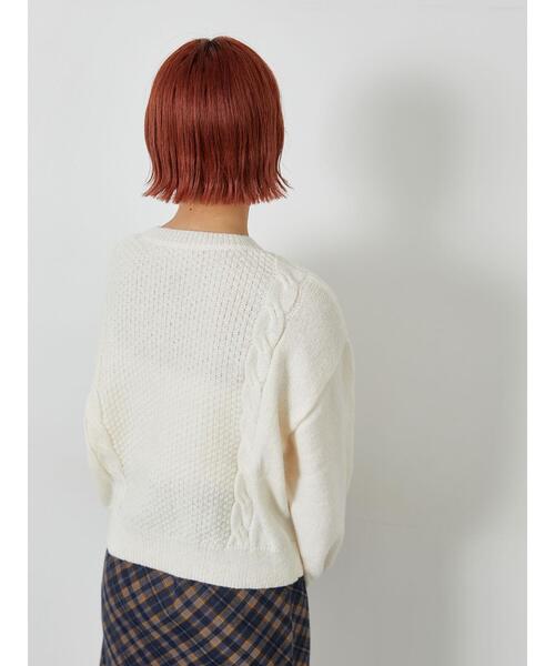 ehka sopo（エヘカソポ）の「花刺繍カーディガン（カーディガン/ボレロ・レディース・ミント/キナリ/ネイビー/グレー・F）」の10枚目の写真