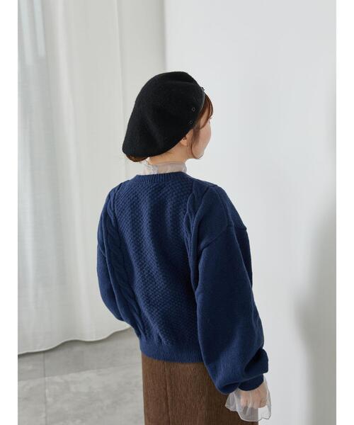 ehka sopo（エヘカソポ）の「花刺繍カーディガン（カーディガン/ボレロ・レディース・ミント/キナリ/ネイビー/グレー・F）」の19枚目の写真