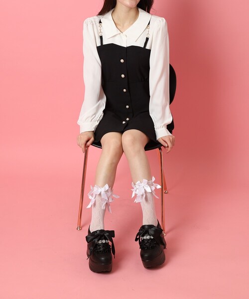 cs T&P(シーエスティーアンドピー)の「厚底キラキラストーン付スニーカー(スニーカー・レディース・ブラック/ホワイト・L/M/S/LL)」の11枚目の写真