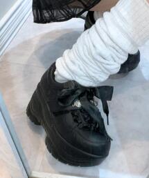 cs T&P | 厚底キラキラストーン付スニーカー(スニーカー)