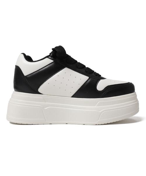 WEGO（ウィゴー）の「WEGO/ボリュームレースアップ厚底スニーカー（スニーカー・レディース・ライトピンク/ブラック/ホワイト/レッド/ブラック系その他・MEDIUM/LARGE/SMALL）」の18枚目の写真