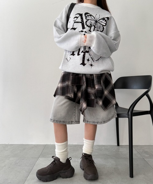 WEGO（ウィゴー）の「WEGO/ボリュームレースアップ厚底スニーカー（スニーカー・レディース・ライトピンク/ブラック/ホワイト/レッド/ブラック系その他・MEDIUM/LARGE/SMALL）」の9枚目の写真