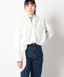 バックデザイン ギャザーシャツ