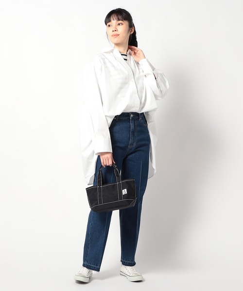 Grand PARK（グランドパーク）の「バックデザイン ギャザーシャツ（シャツ/ブラウス・レディース・カーキ/ホワイト/サックスブルー・FREE）」の4枚目の写真