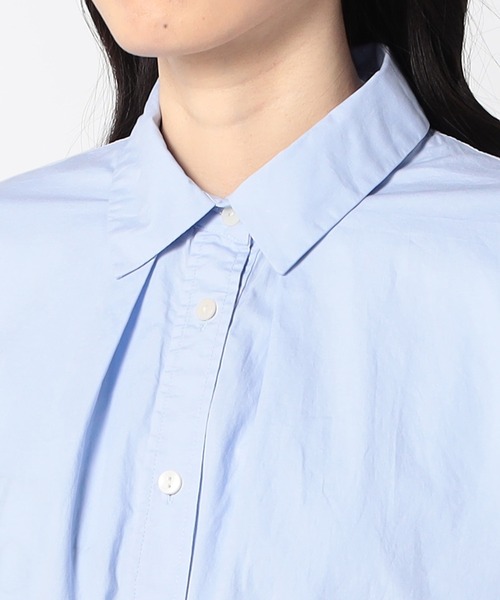 Grand PARK（グランドパーク）の「バックデザイン ギャザーシャツ（シャツ/ブラウス・レディース・カーキ/ホワイト/サックスブルー・FREE）」の11枚目の写真