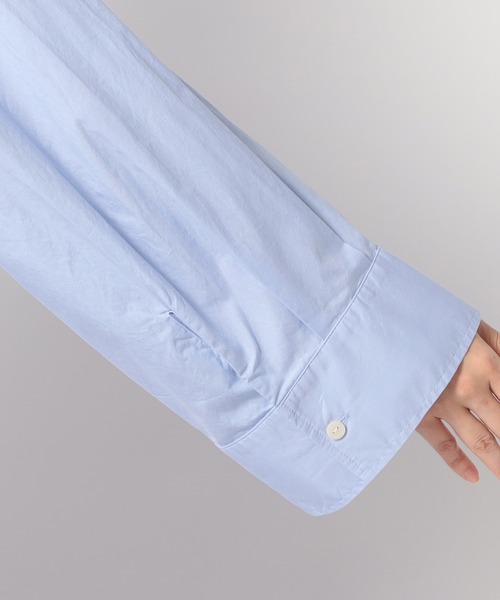 Grand PARK（グランドパーク）の「バックデザイン ギャザーシャツ（シャツ/ブラウス・レディース・カーキ/ホワイト/サックスブルー・FREE）」の13枚目の写真